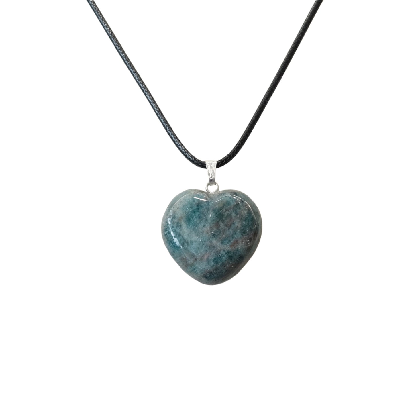 Apatite Heart Pendant Necklace