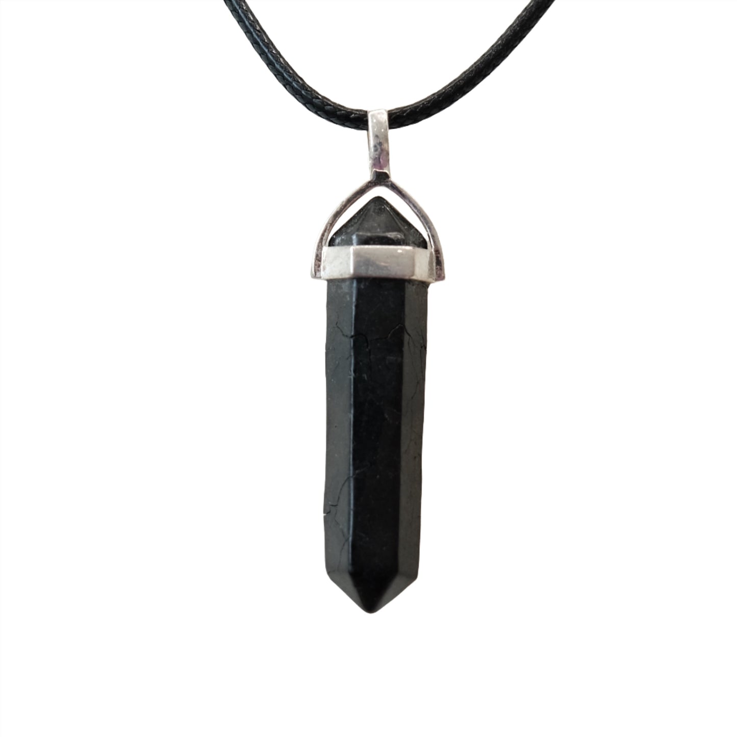 Shungite Double Terminated Pendant Necklace