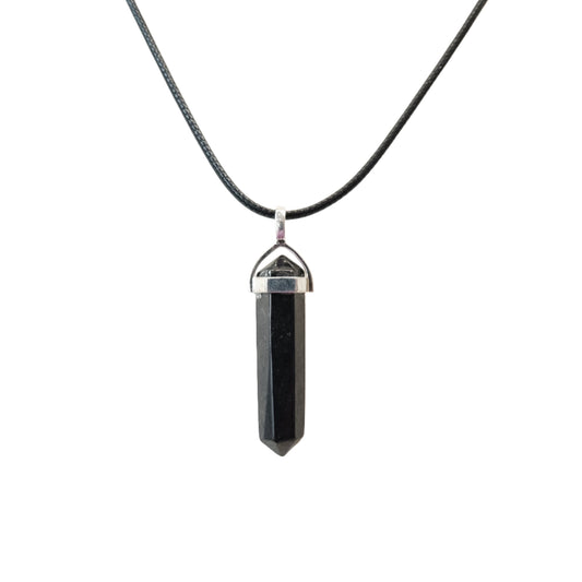 Shungite Double Terminated Pendant Necklace