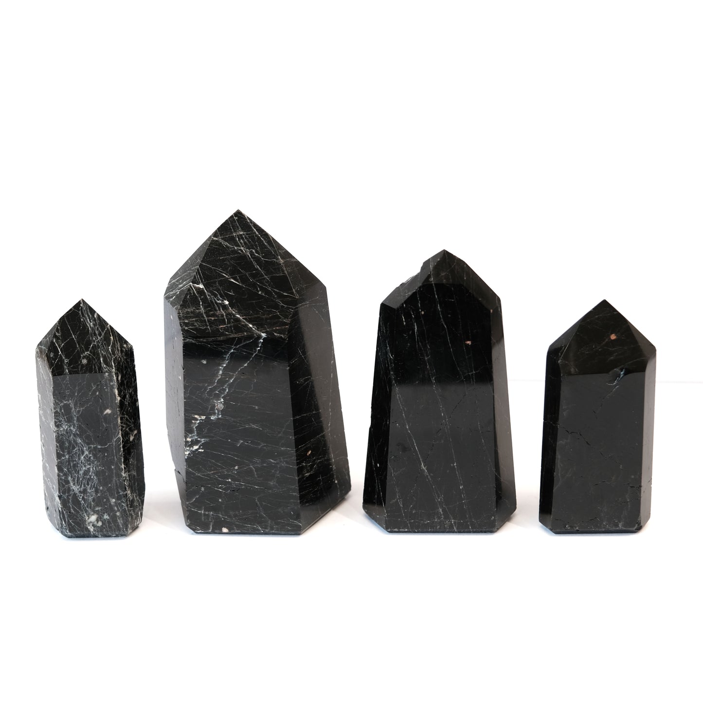 Black Tourmaline Polished Point Tower