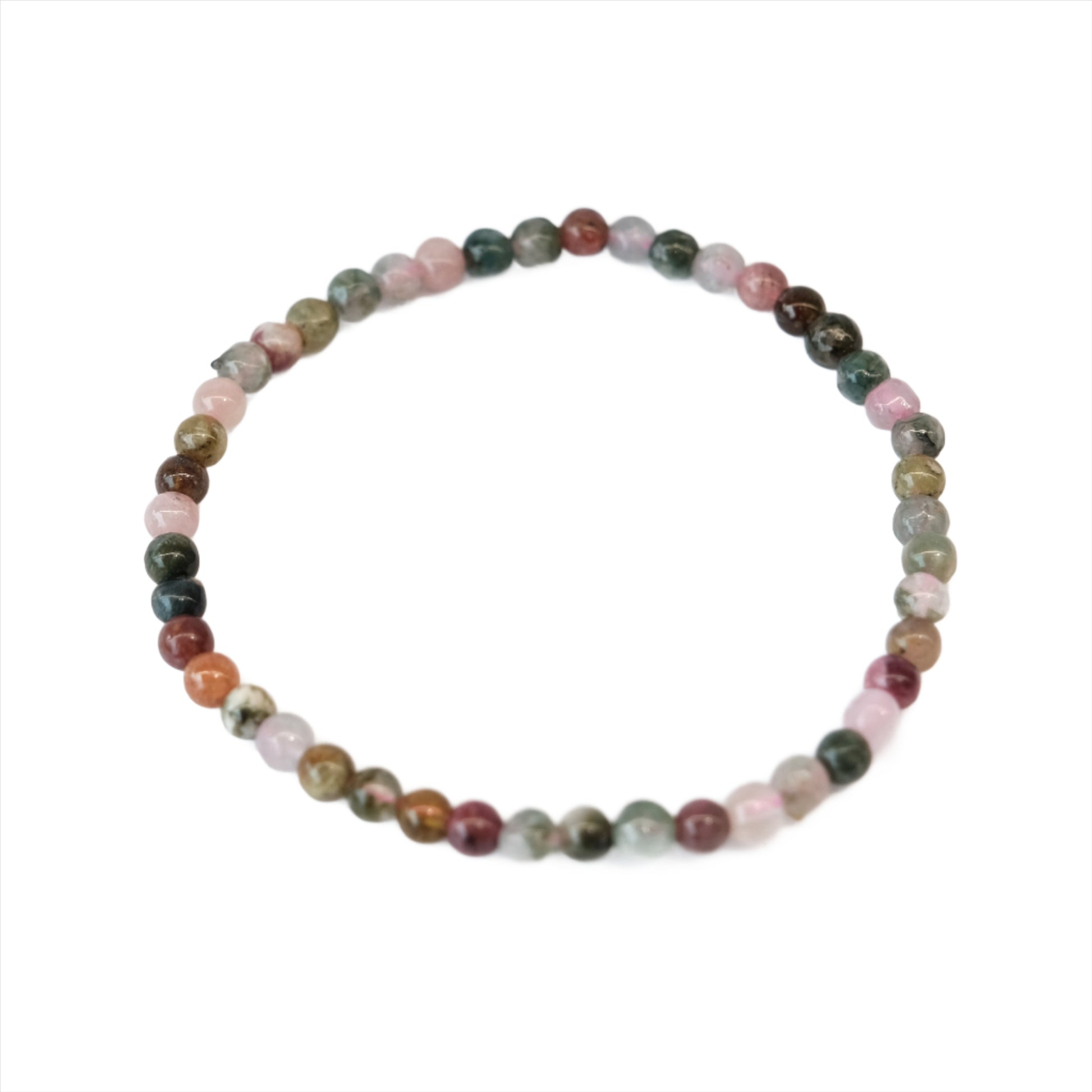 Watermelon Tourmaline Bracelet 4-6mm