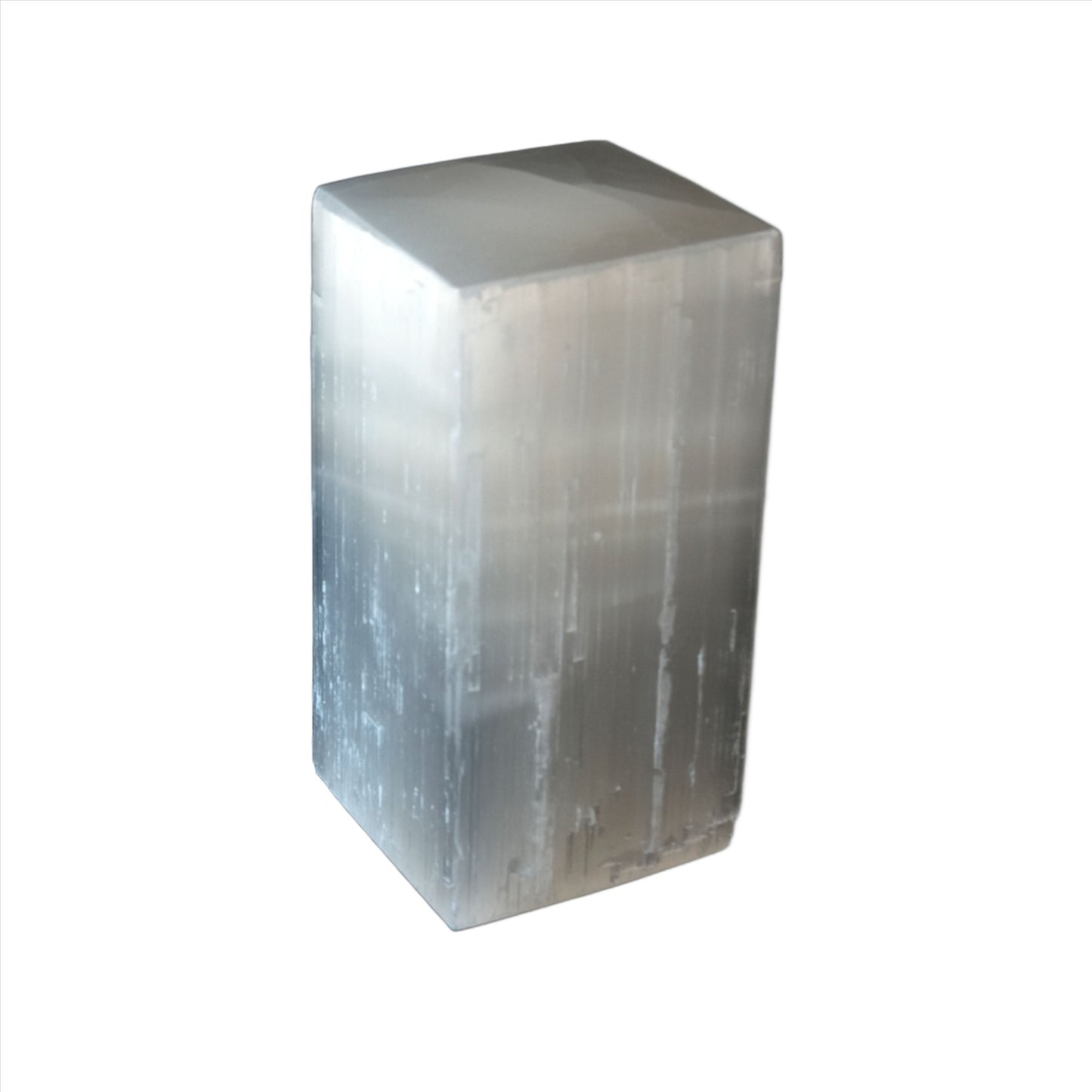 Selenite Square Lamp 15CM