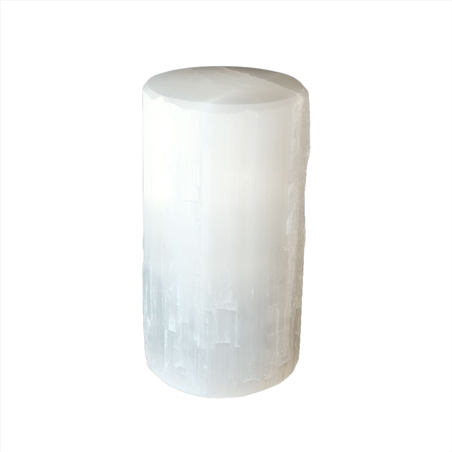 Selenite Round Lamp 15CM