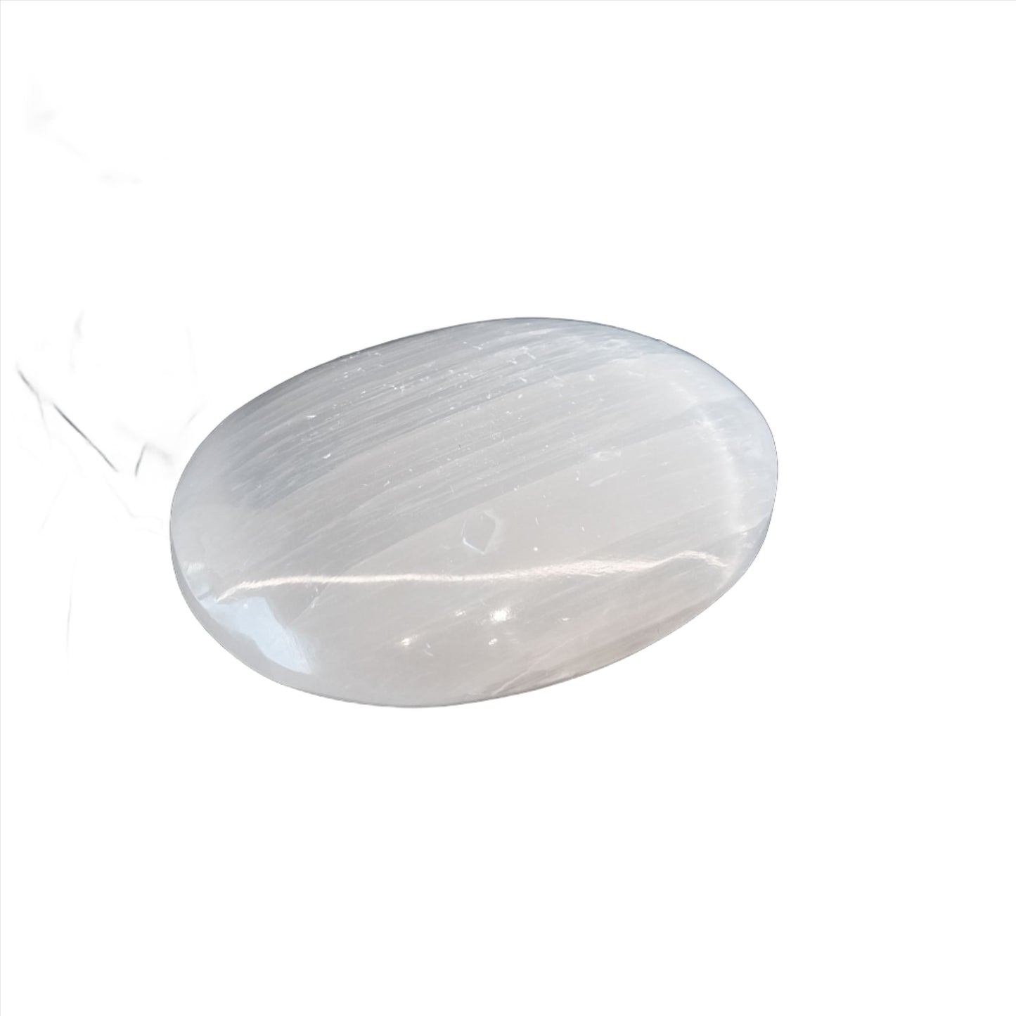 Selenite Palm Stone
