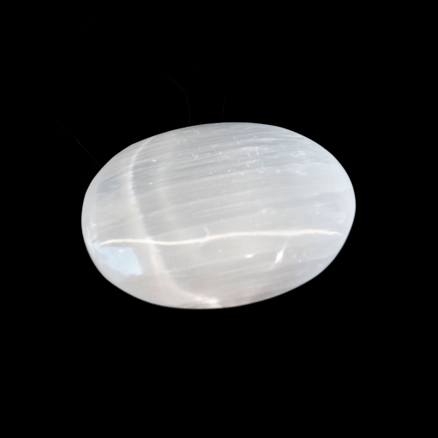 Selenite Palm Stone