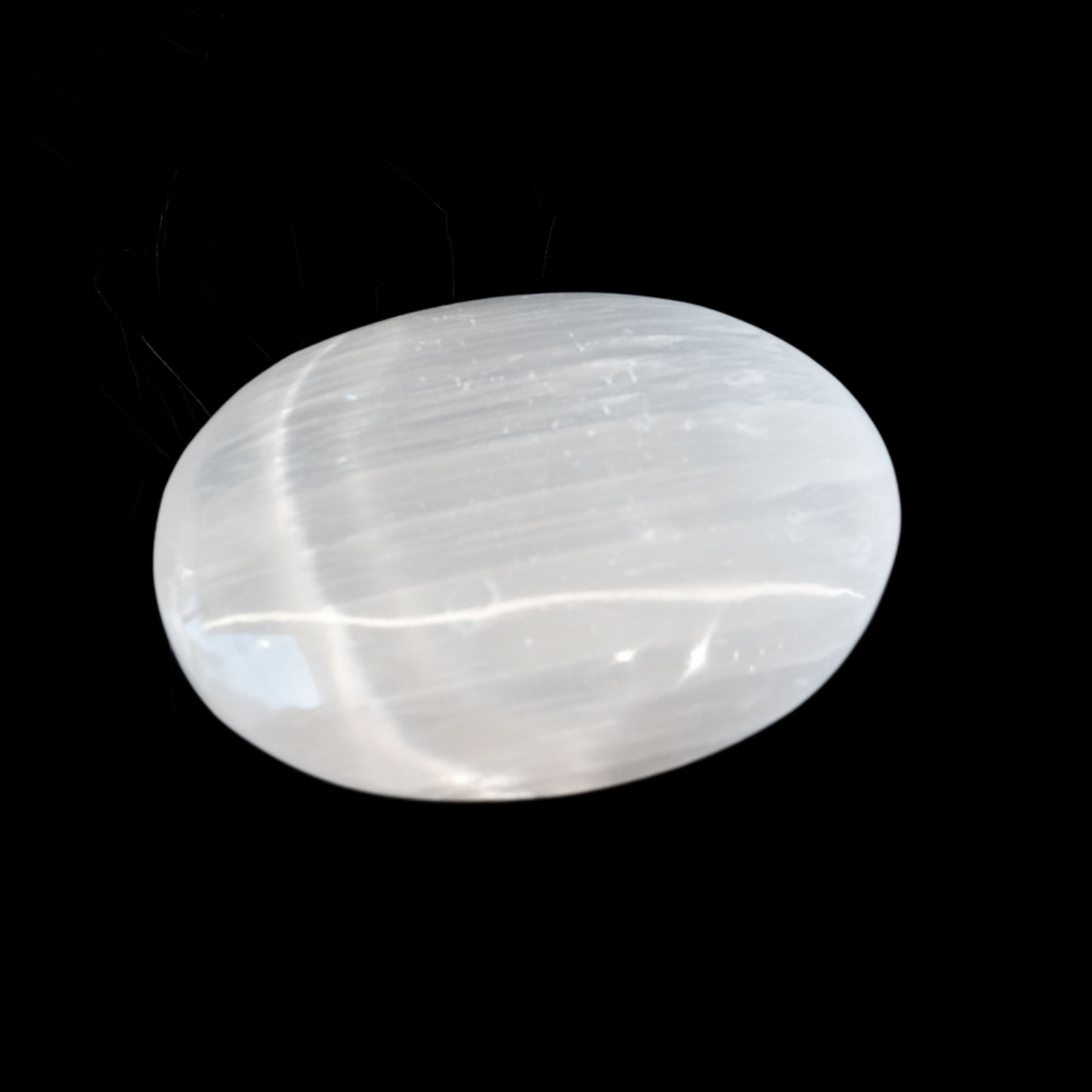 Selenite Palm Stone