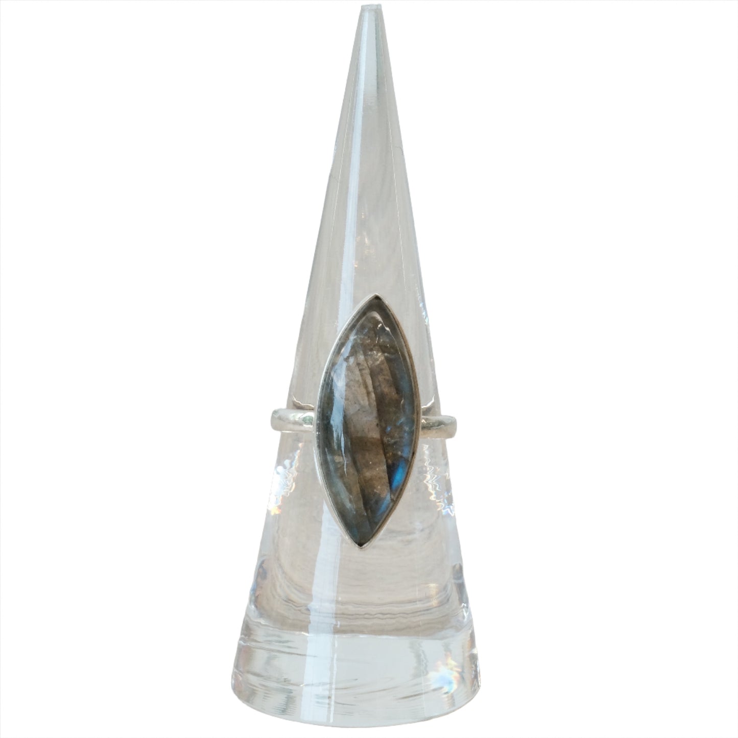 Labradorite Sterling Silver Ring Size 6