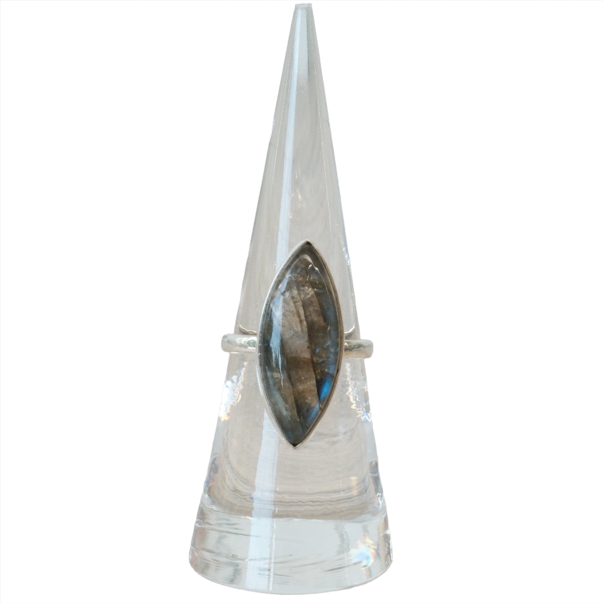 Labradorite Sterling Silver Ring Size 6