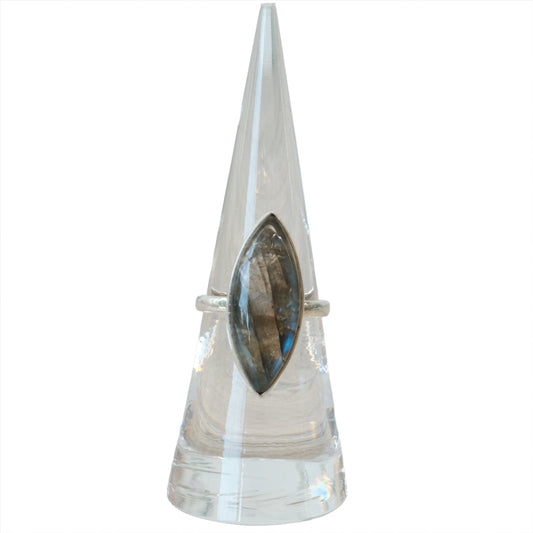 Labradorite Sterling Silver Ring Size 6