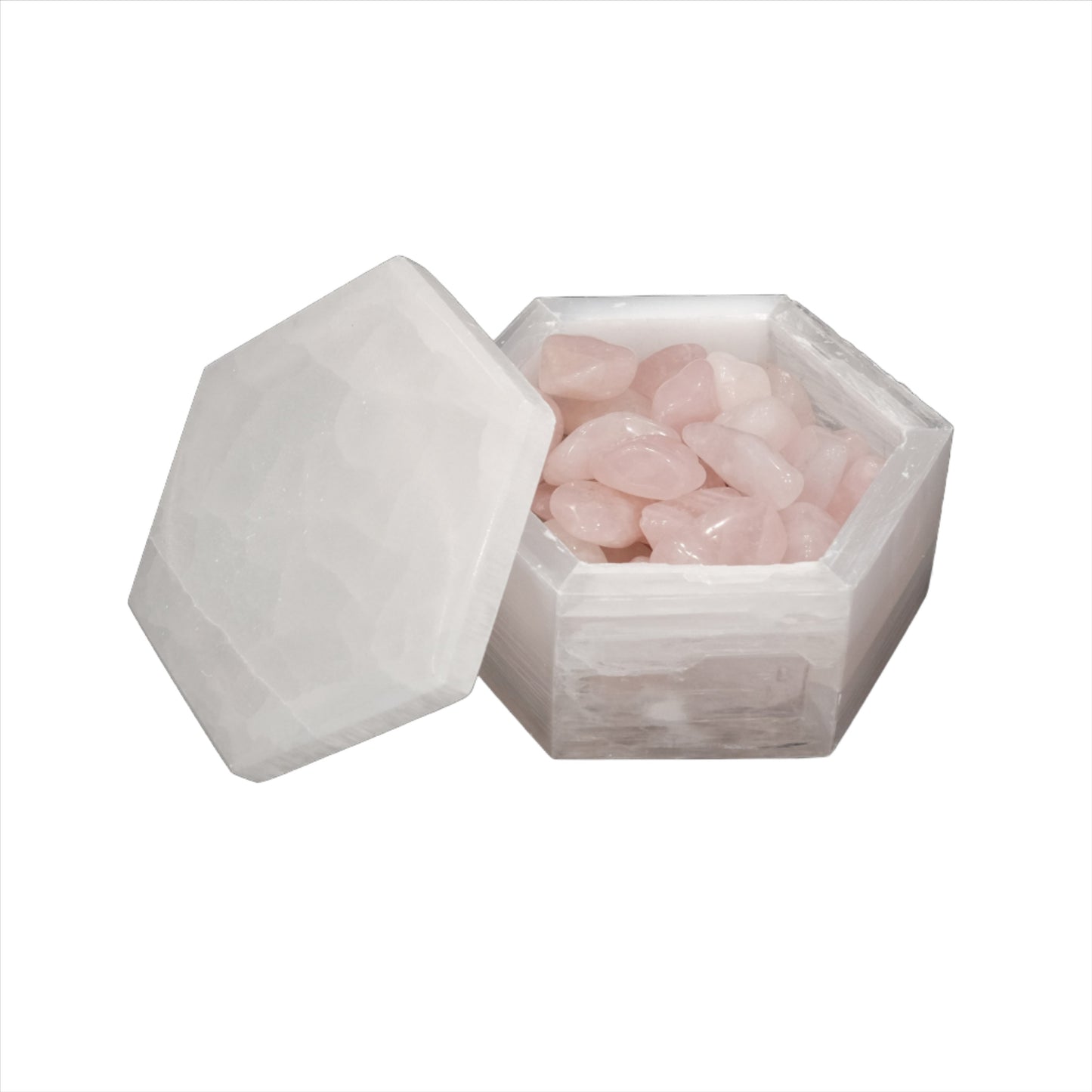 Selenite Hexagon Box