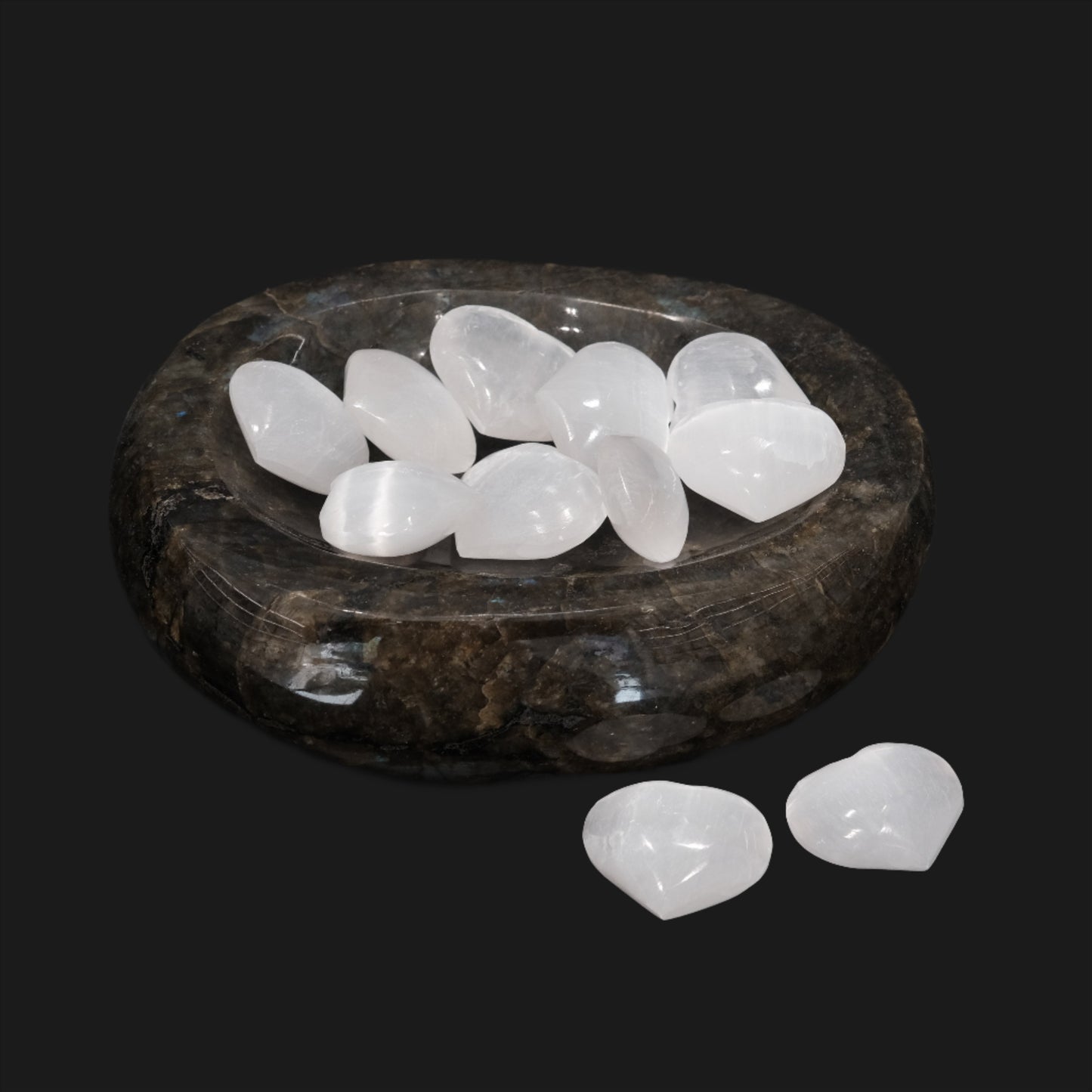 Selenite Heart 3CM