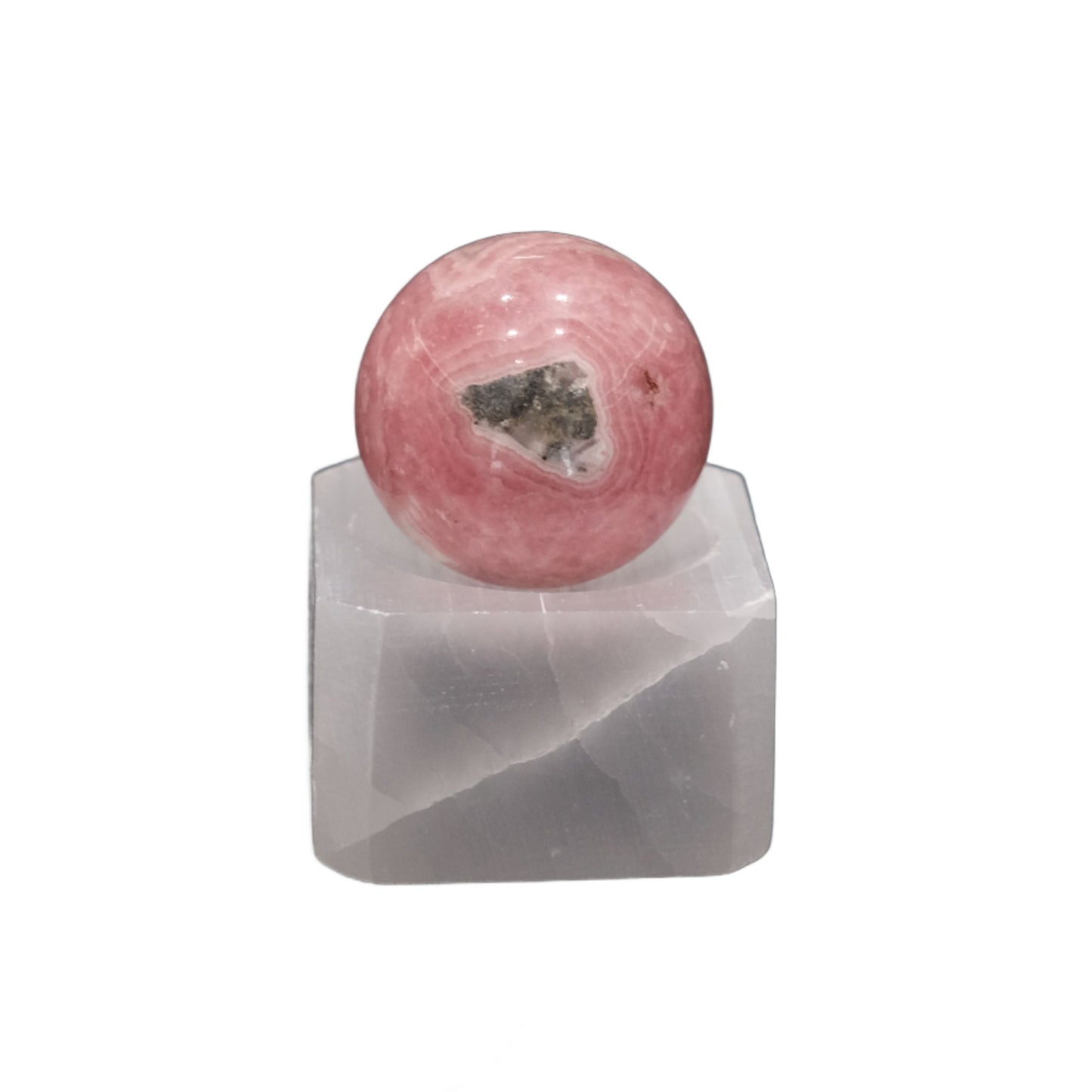 Selenite Sphere Stand 4CM