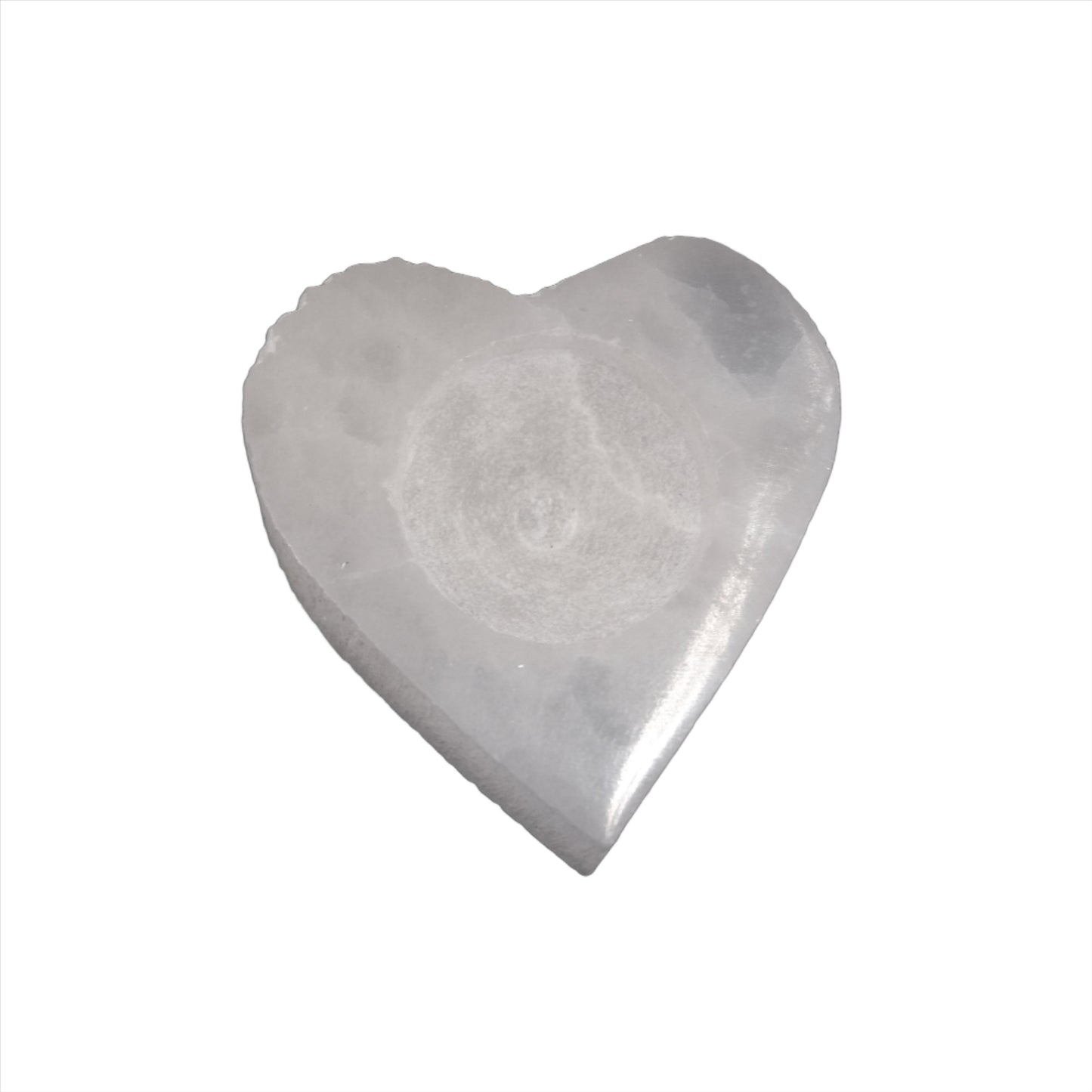 Selenite Heart Candle Holder