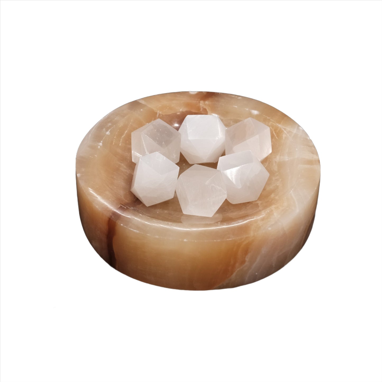 Selenite Hexagon Small