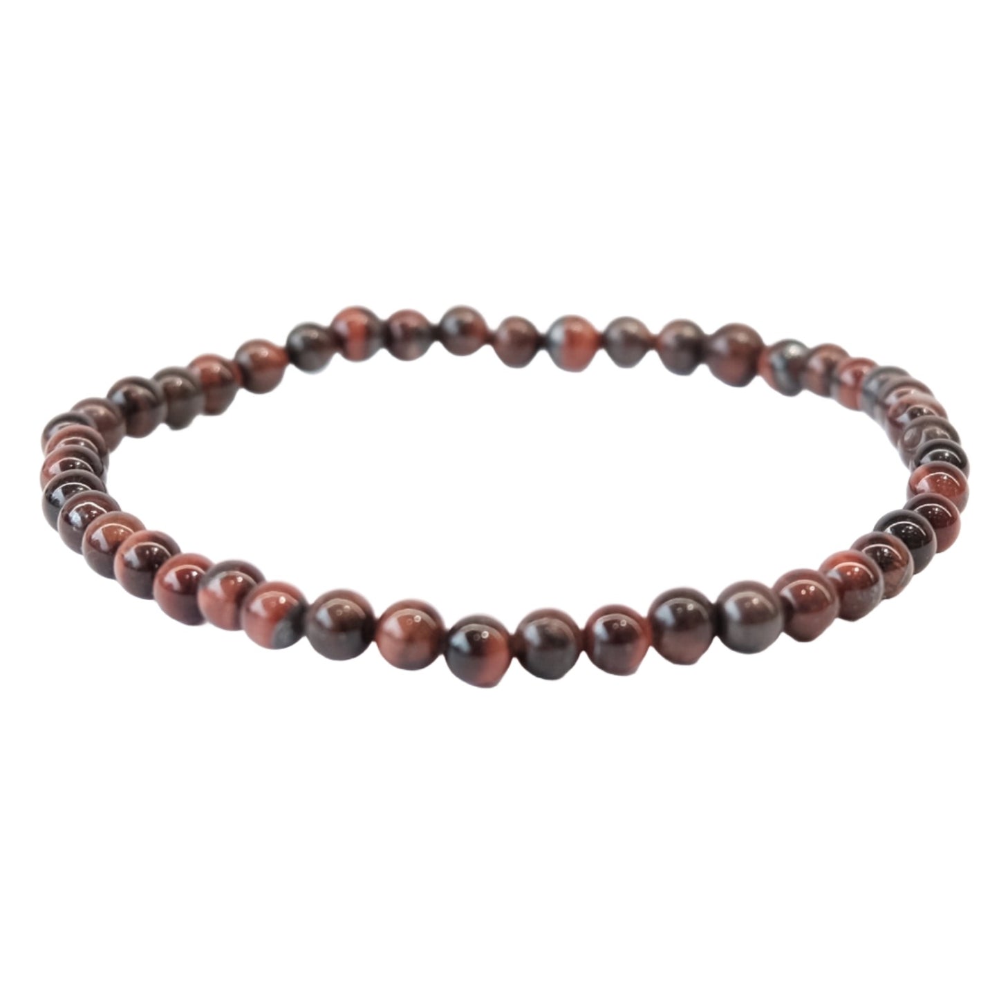 Mahogany Obsidian Bracelet 4MM featuring polished beads, ideal for style and natural healing properties.