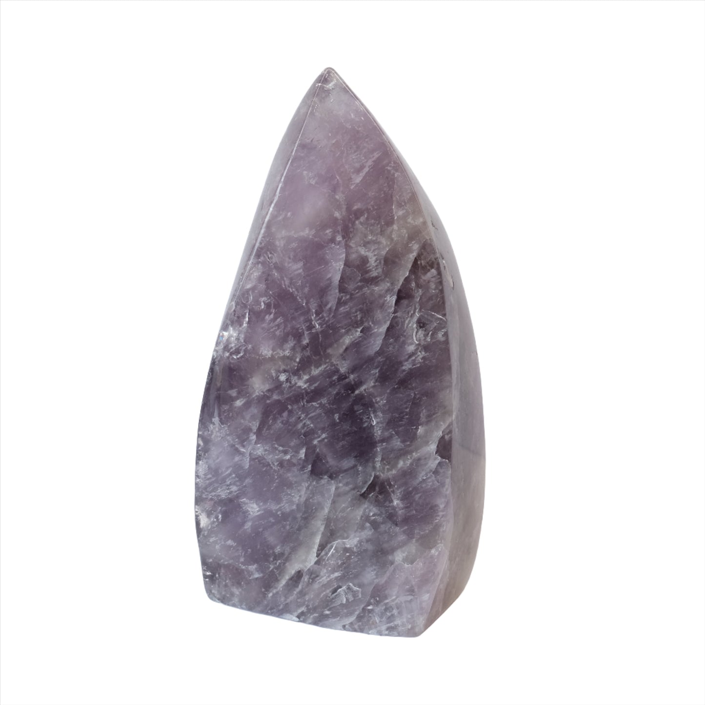 Amethyst Flame crystal, 3.6 LB, natural stress reliever, boosts immune system, aids sleep, supports spirituality.