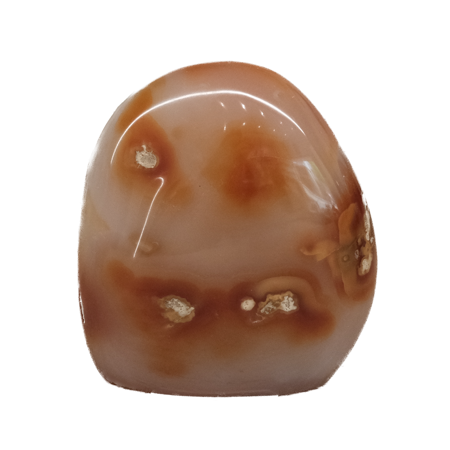 Carnelian Free Form stone, 277g, promoting vitality, creativity, and healing properties. Perfect for holistic wellness.