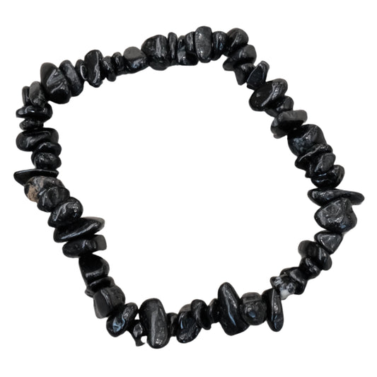 Black Tourmaline Chip Bracelet - Ultimate Protection & Grounding
