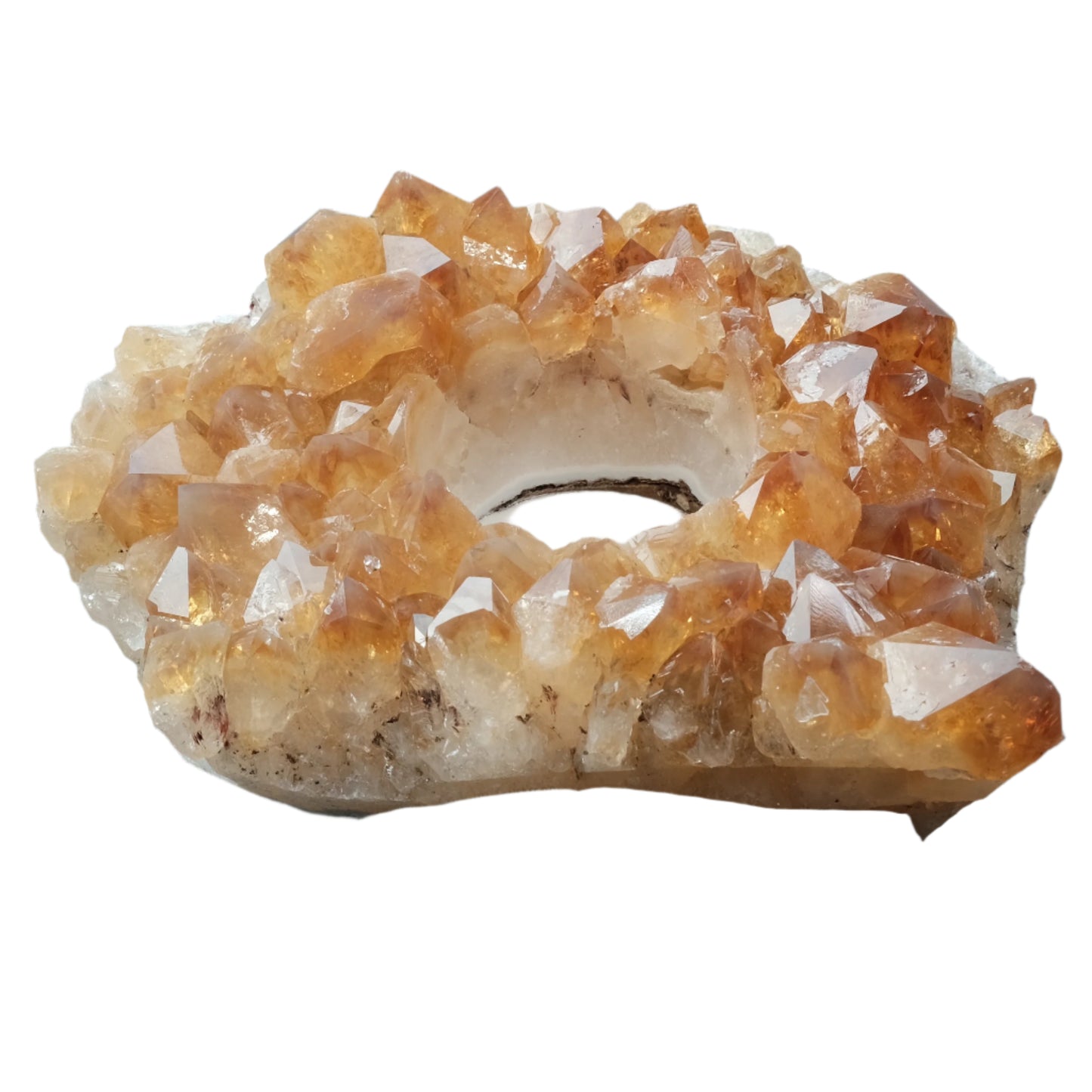 Citrine Cluster Tealight Candle Holder