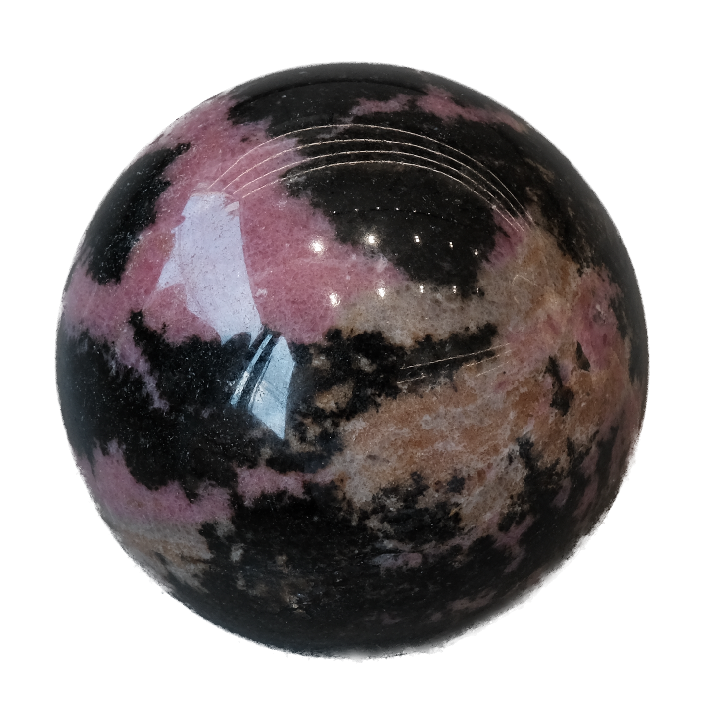Rhodonite Sphere 1018g - Compassion & Emotional Harmony