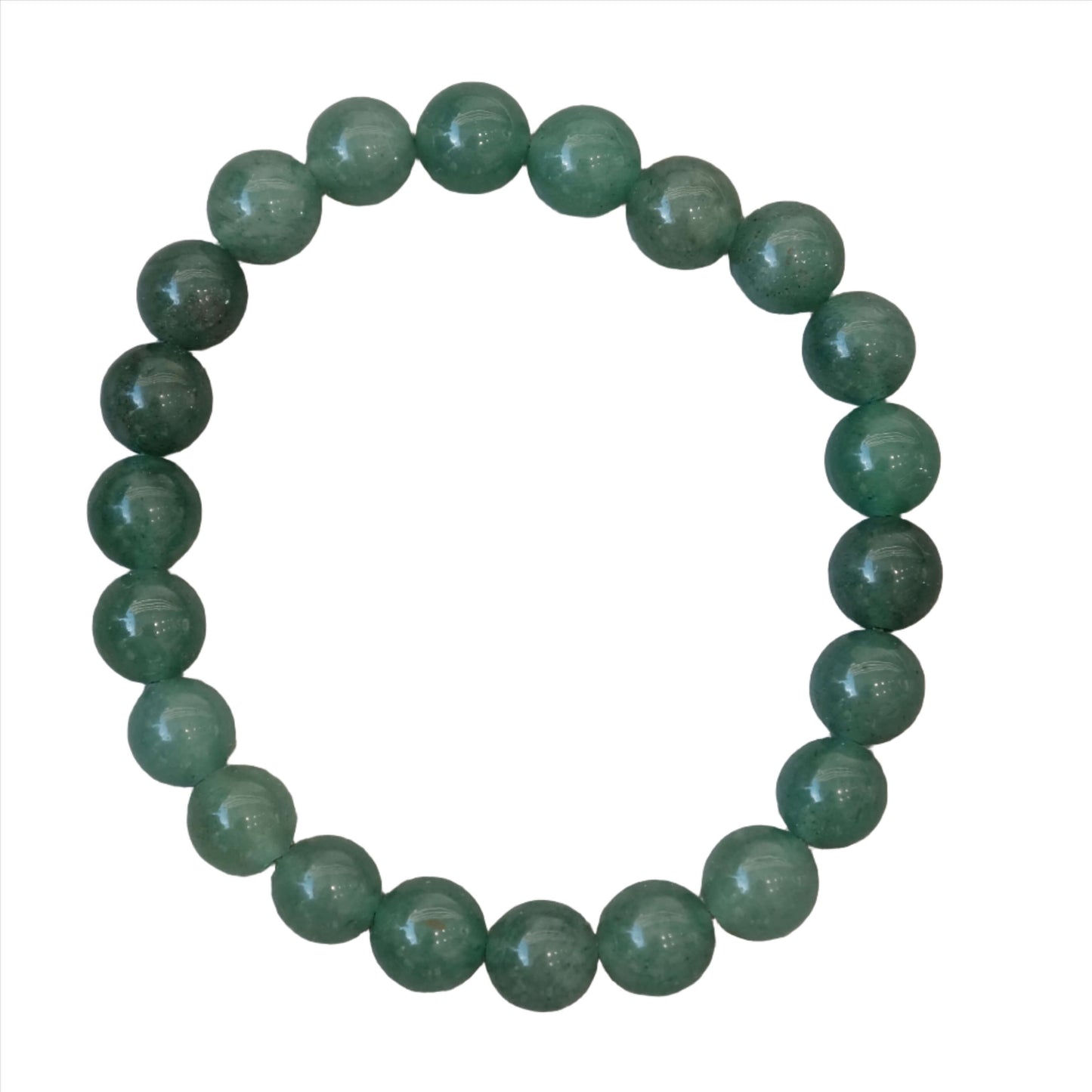 Green Aventurine 8MM beaded bracelet for energy balance and emotional well-being.