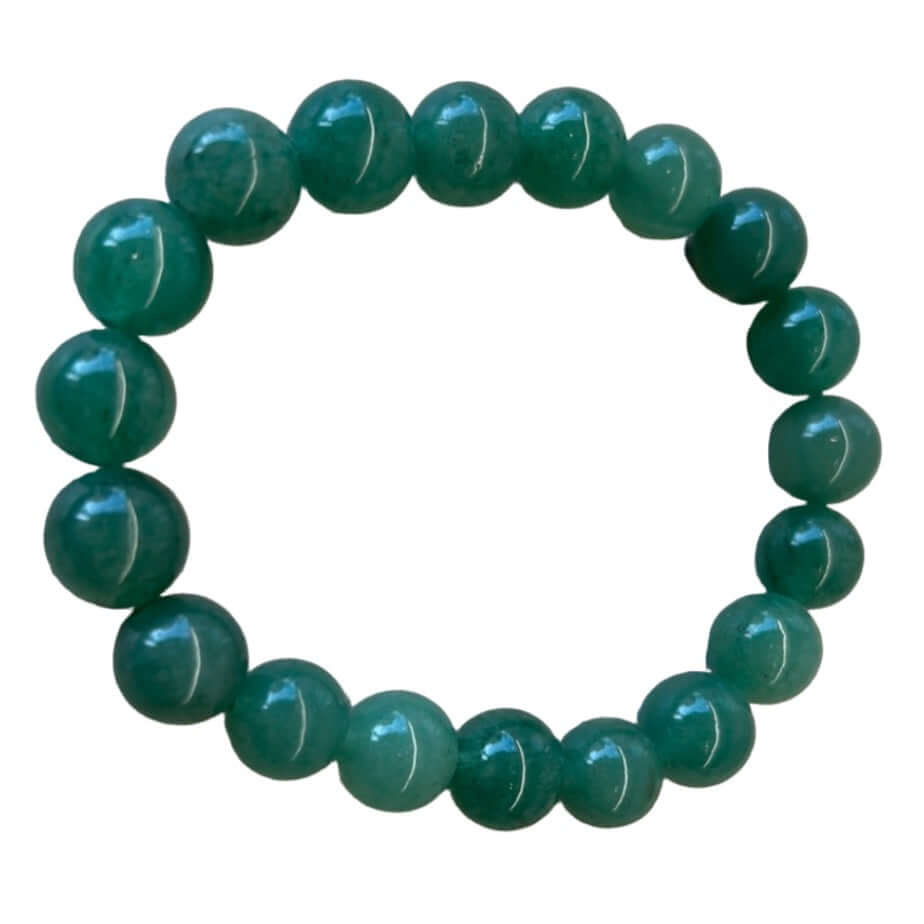 Green Aventurine Bracelet 10mm for balance and harmony, promotes emotional well-being and clears energy blockages.