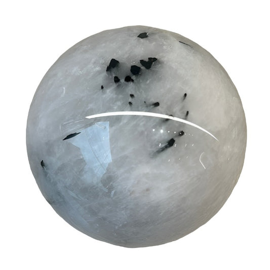 Tourmaline Quartz Sphere 431g