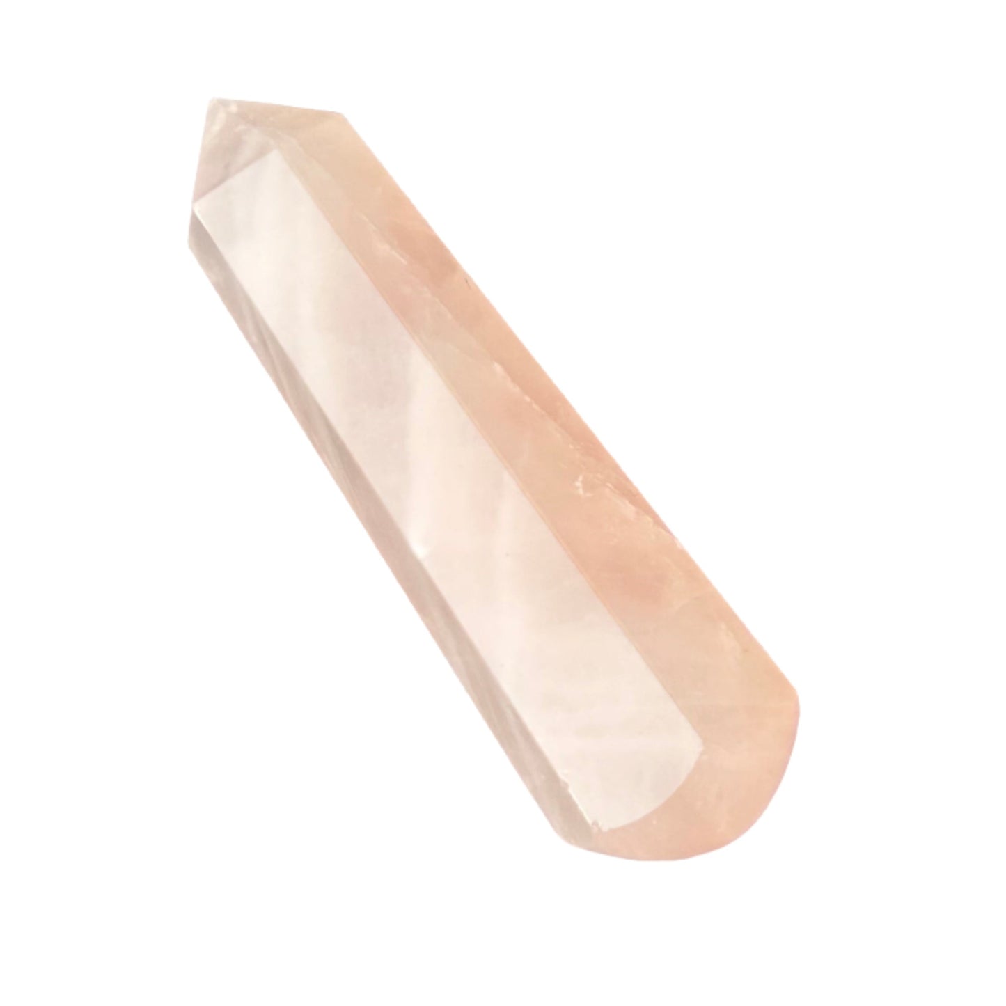 Rose Quartz 6 Faceted Massager 3″