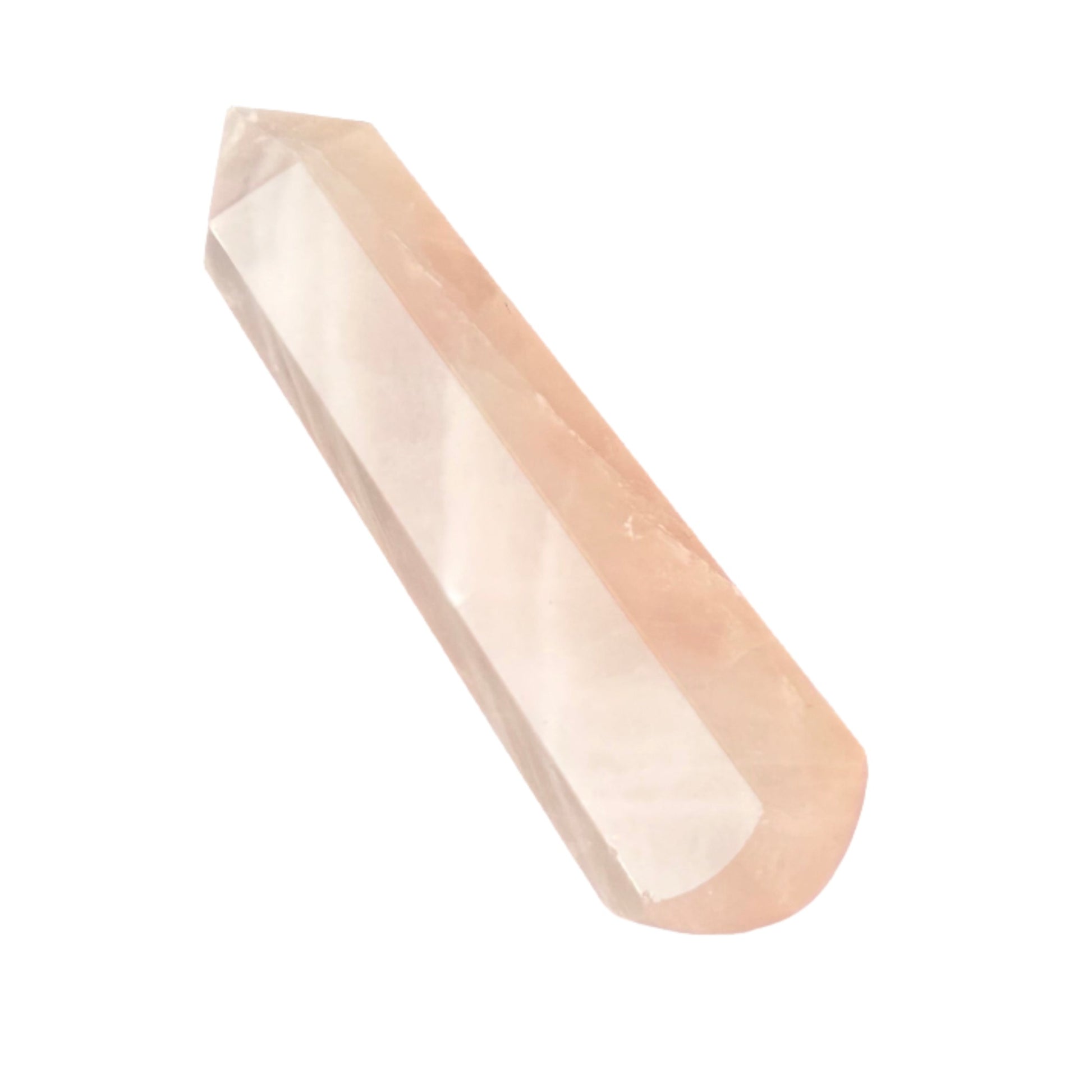 Rose Quartz 6 Faceted Massager 3″