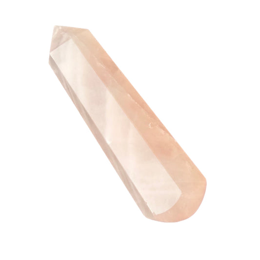 Rose Quartz 6 Faceted Massager 3″