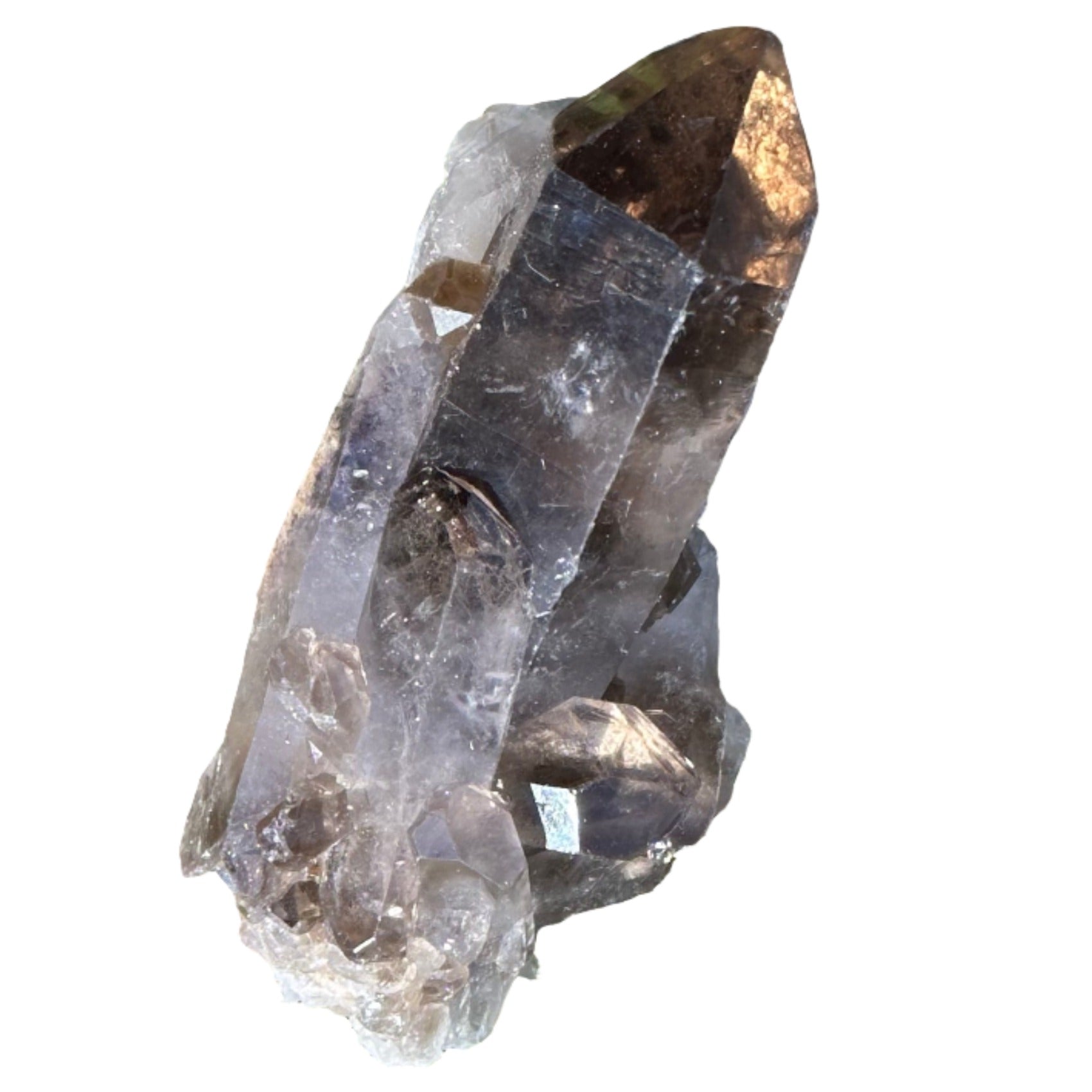 Smoky Quartz Point Cluster