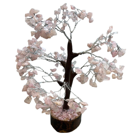 Rose Quartz Gem Tree 10" 300 Beads
