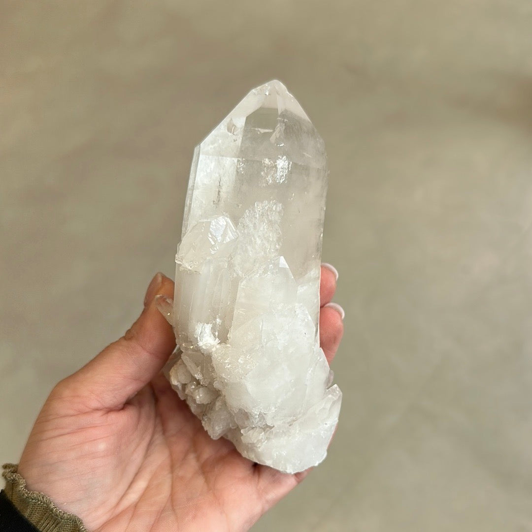 Clear Quartz Cluster Point 445g