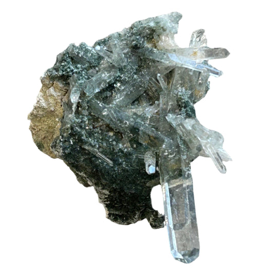 Pink Lemurian Quartz Cluster 29g