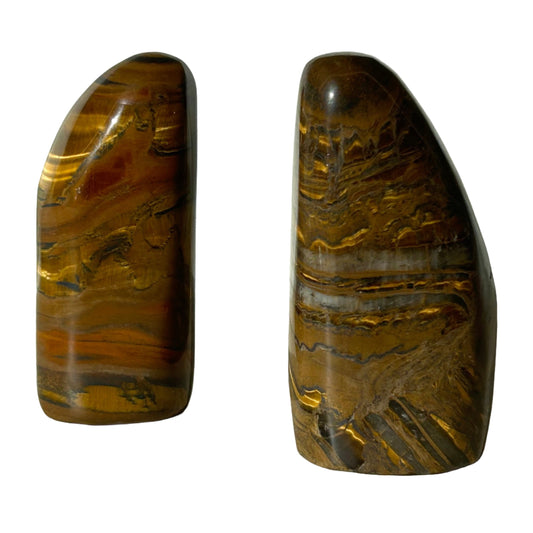Tiger Eye free form stones (2-3") showcasing natural beauty and metaphysical properties for focus and determination.