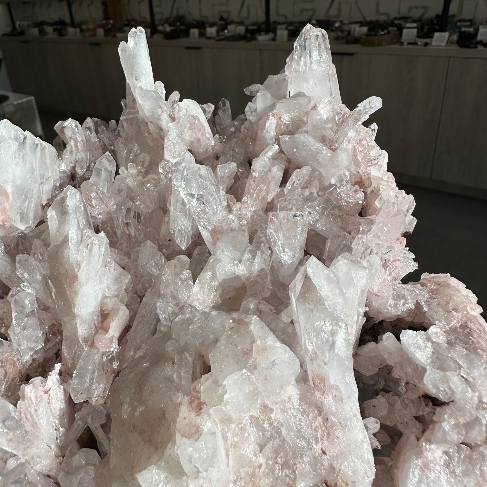 Pink Lemurian Quartz Cluster with Rutile 2.3kg