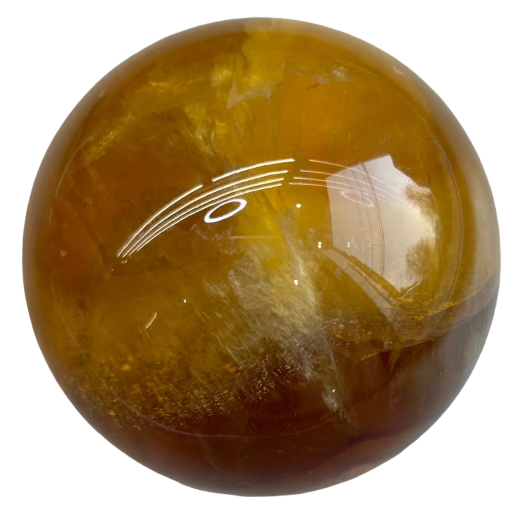 Watermelon Fluorite Sphere 376g