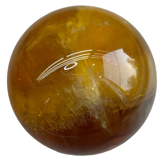 Watermelon Fluorite Sphere 376g