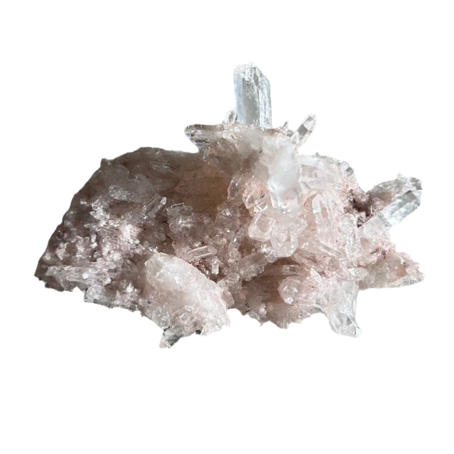 Pink Lemurian Quartz Cluster 58g