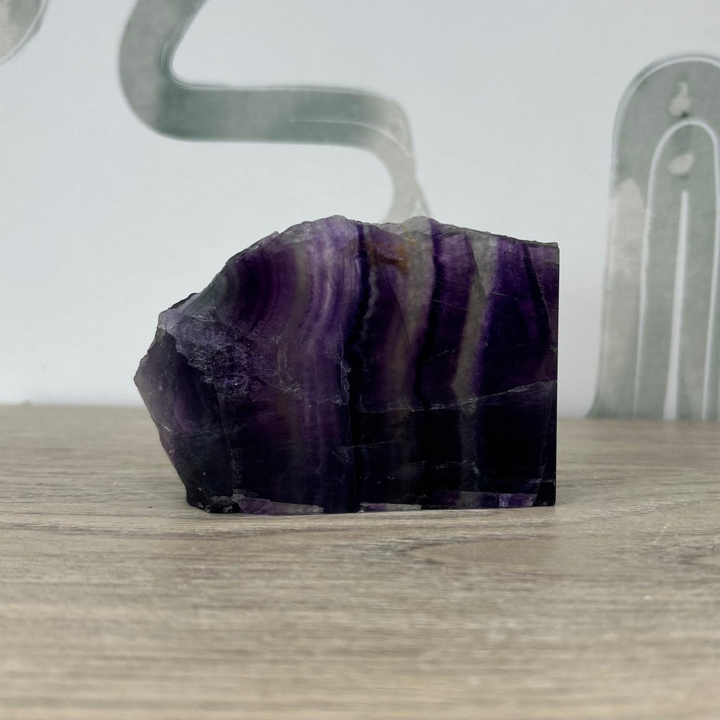 Fluorite Half Polished Slab 215g