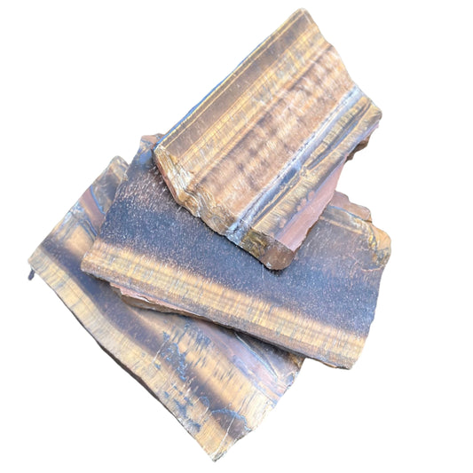 Tiger Eye Slab - Thick, showcasing its natural layers and healing properties for balance and clarity.