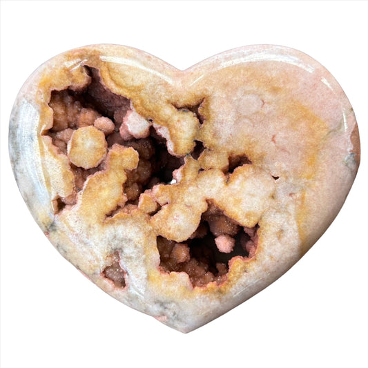 Pink Amethyst Heart - Large