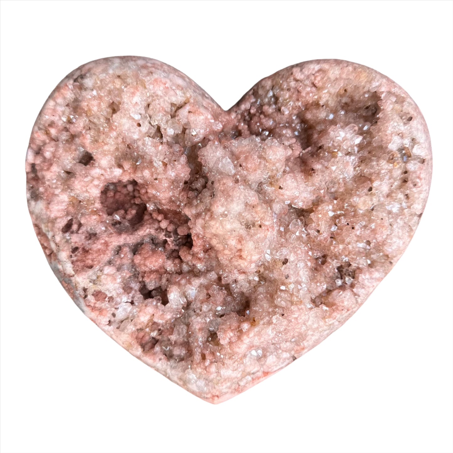 Pink Amethyst Heart - Large