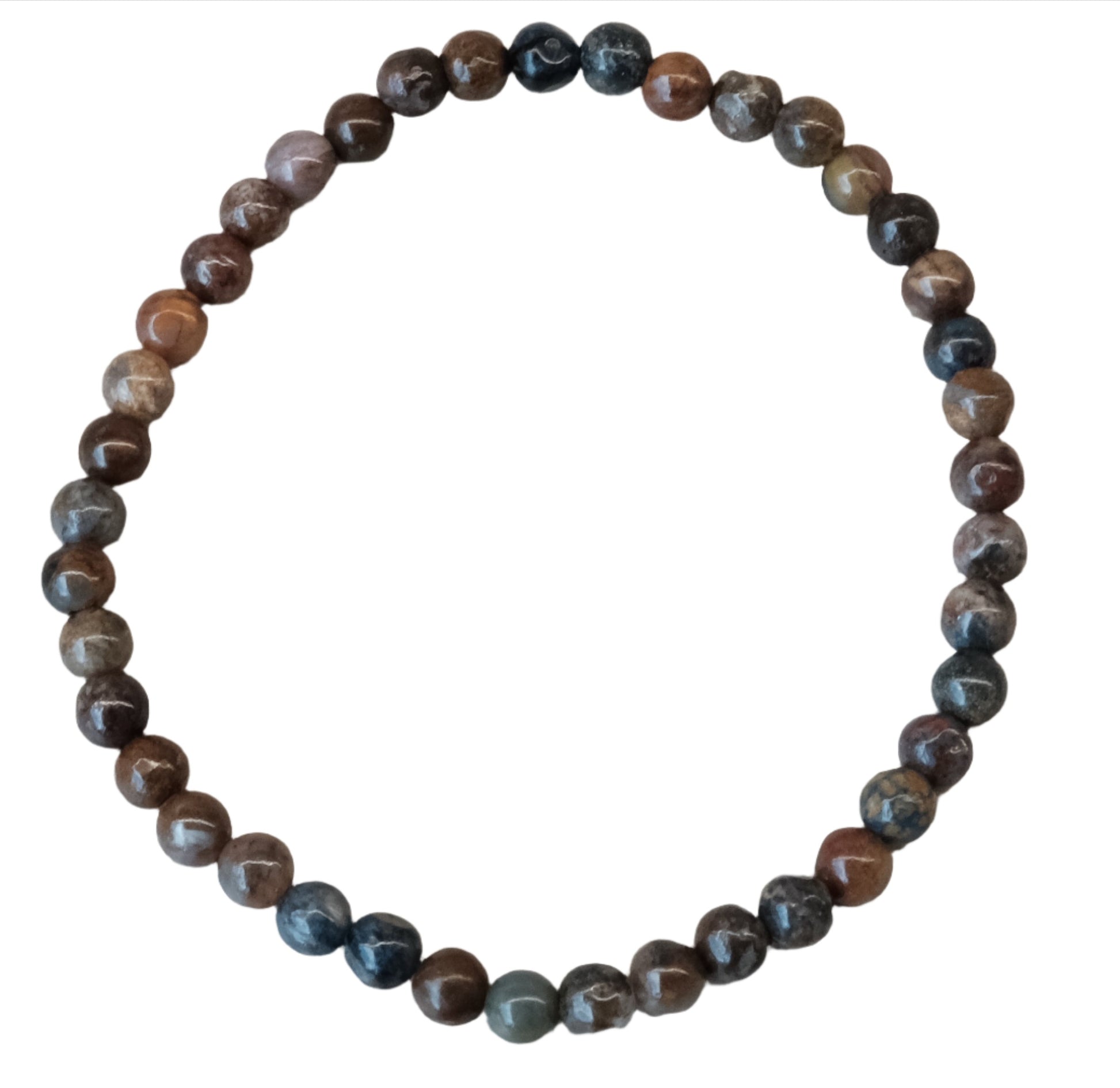 Pietersite bracelet in 4mm beads for spiritual clarity and mental focus.