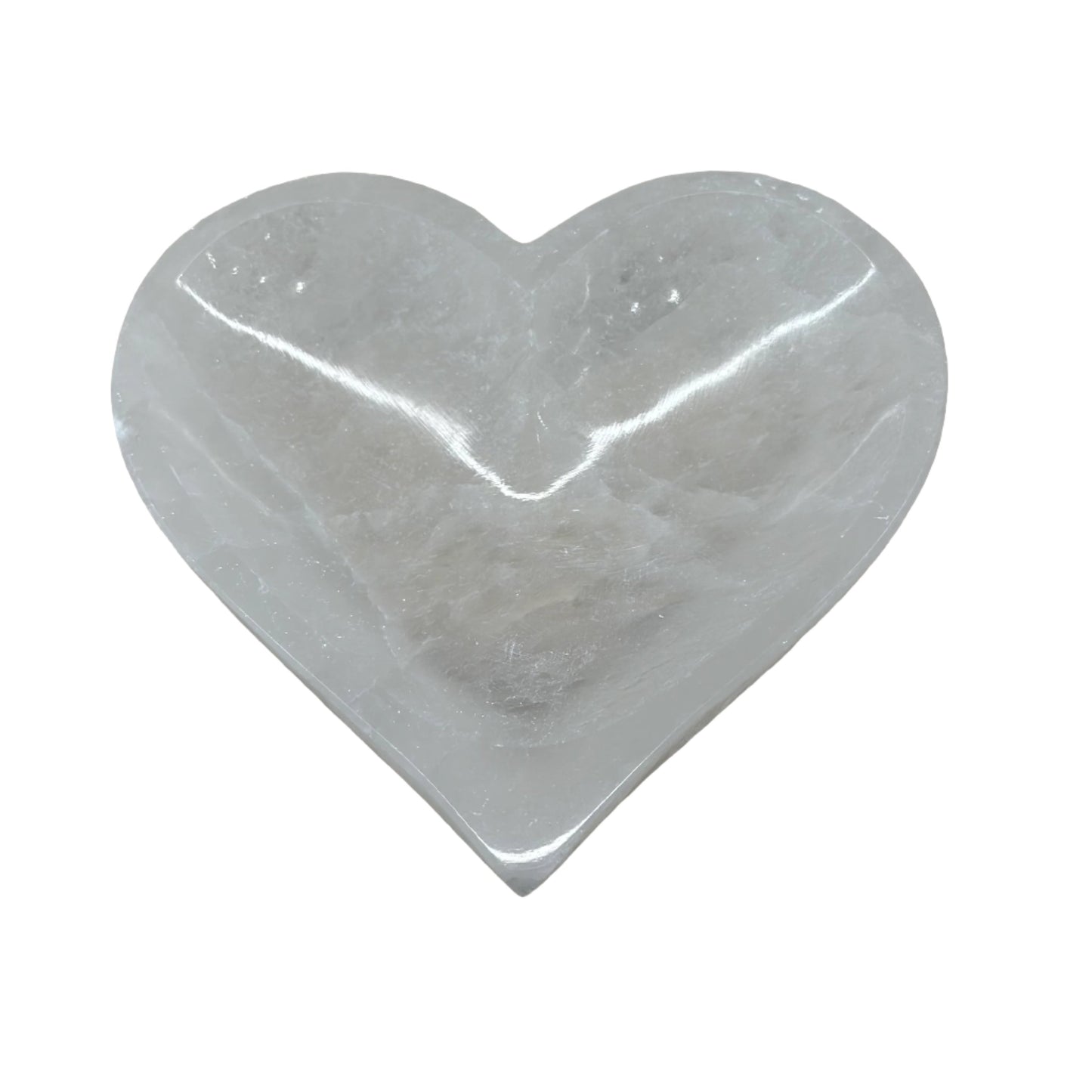 Selenite Heart Bowl 12CM