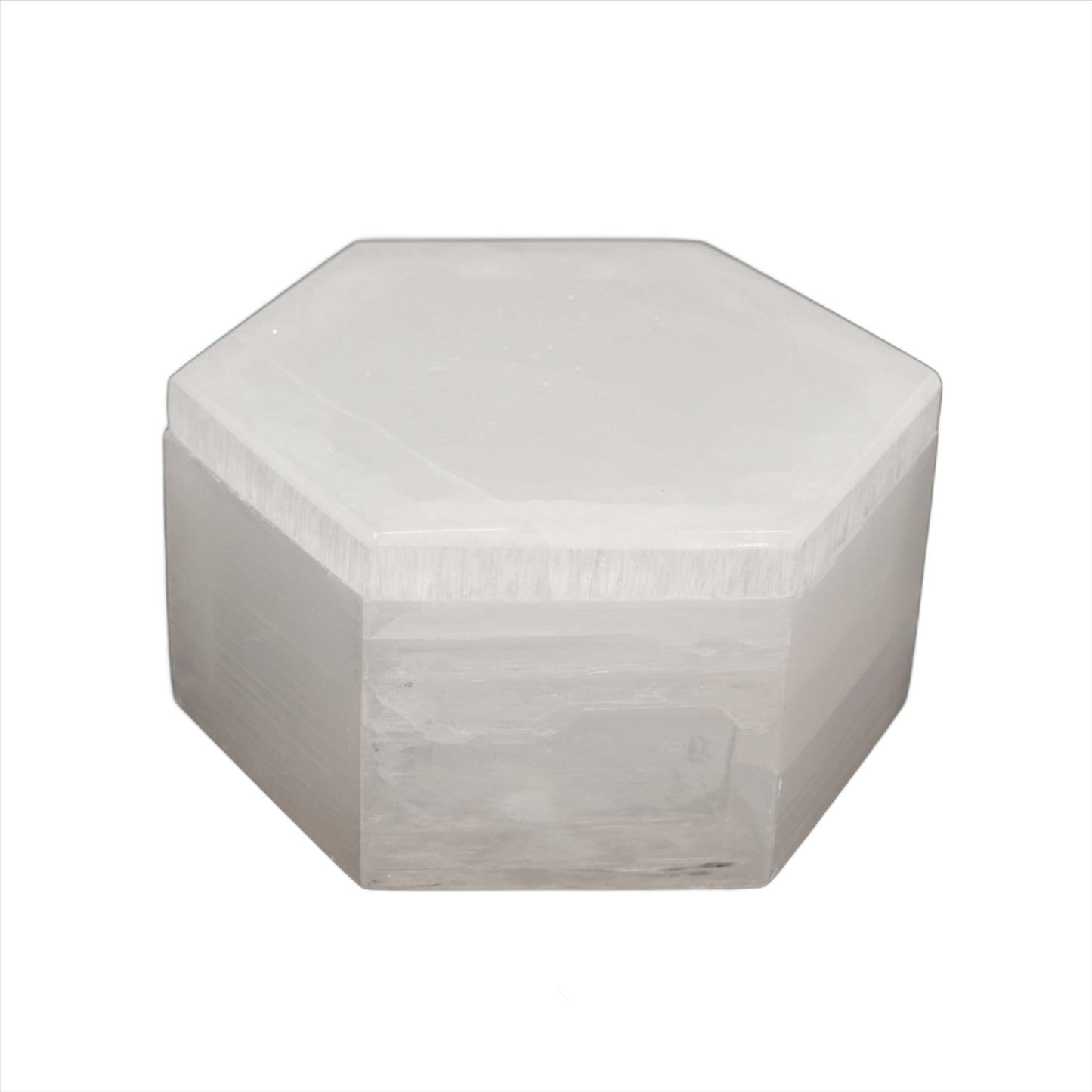 Selenite Hexagon Box