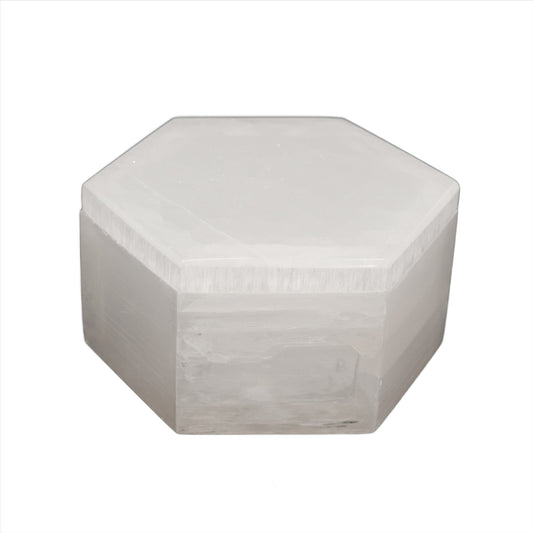 Selenite Hexagon Box