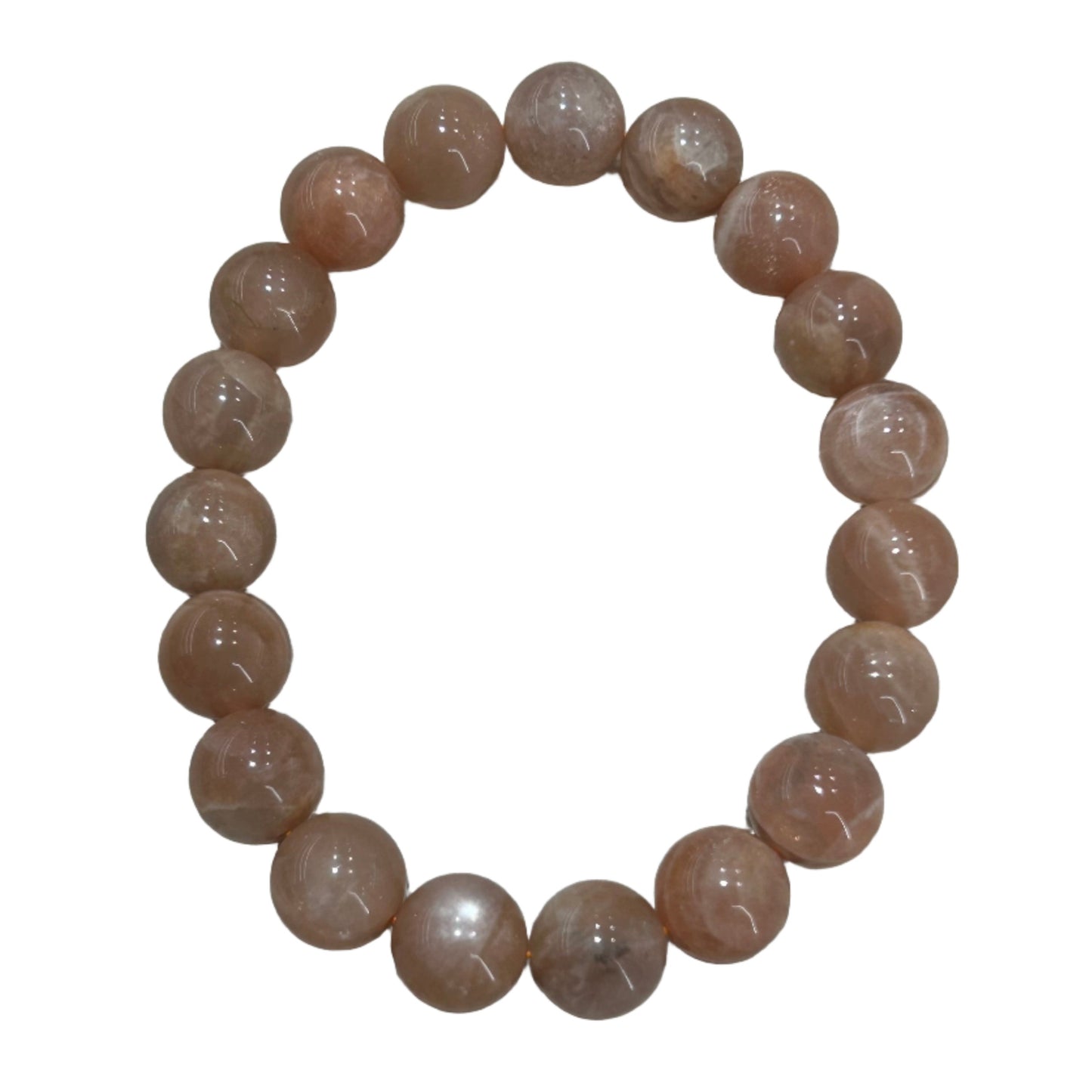 Sunstone bracelet with natural 10MM beads showcasing healing properties, adding a therapeutic and stylish touch to any outfit.
