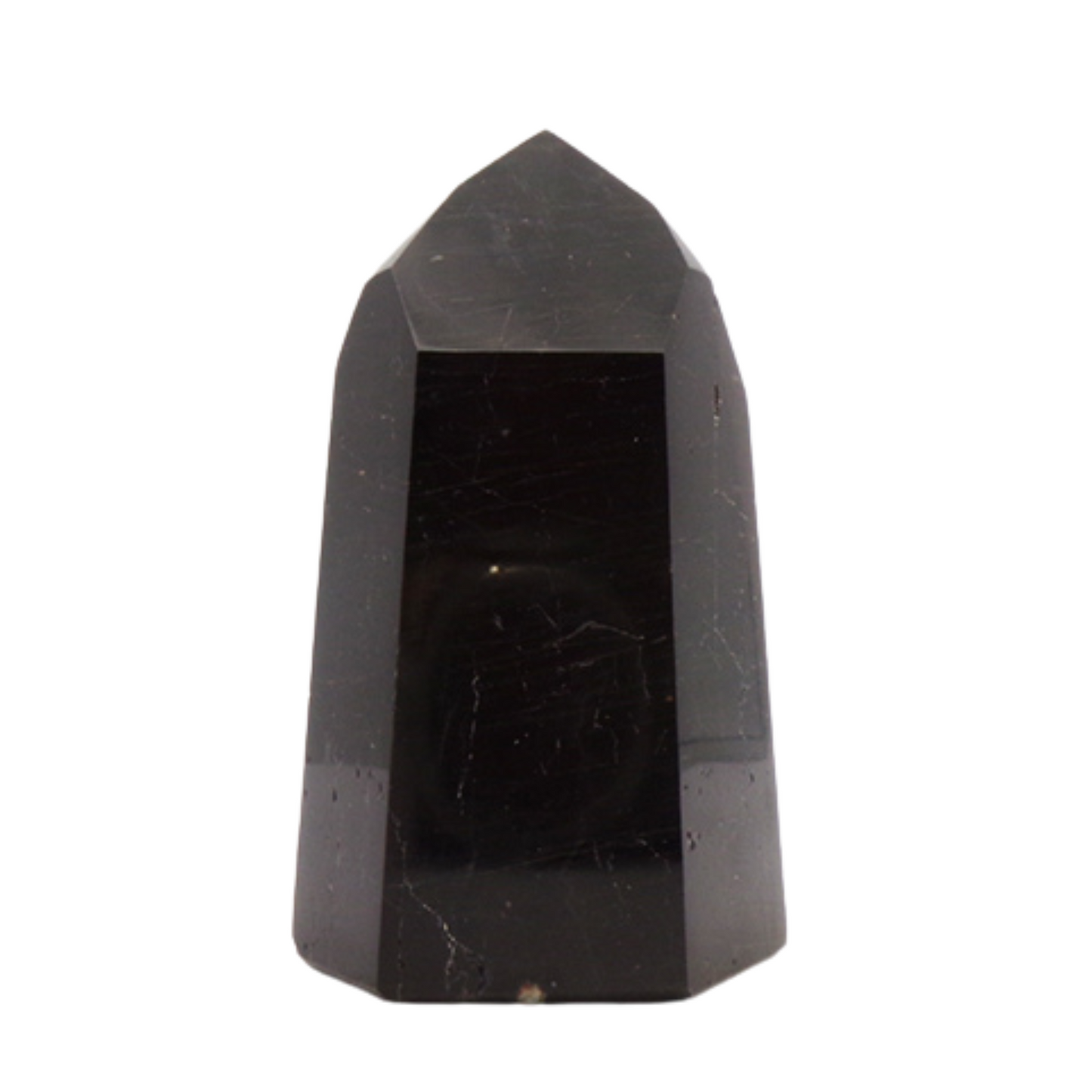 Black Tourmaline Polished Point Tower
