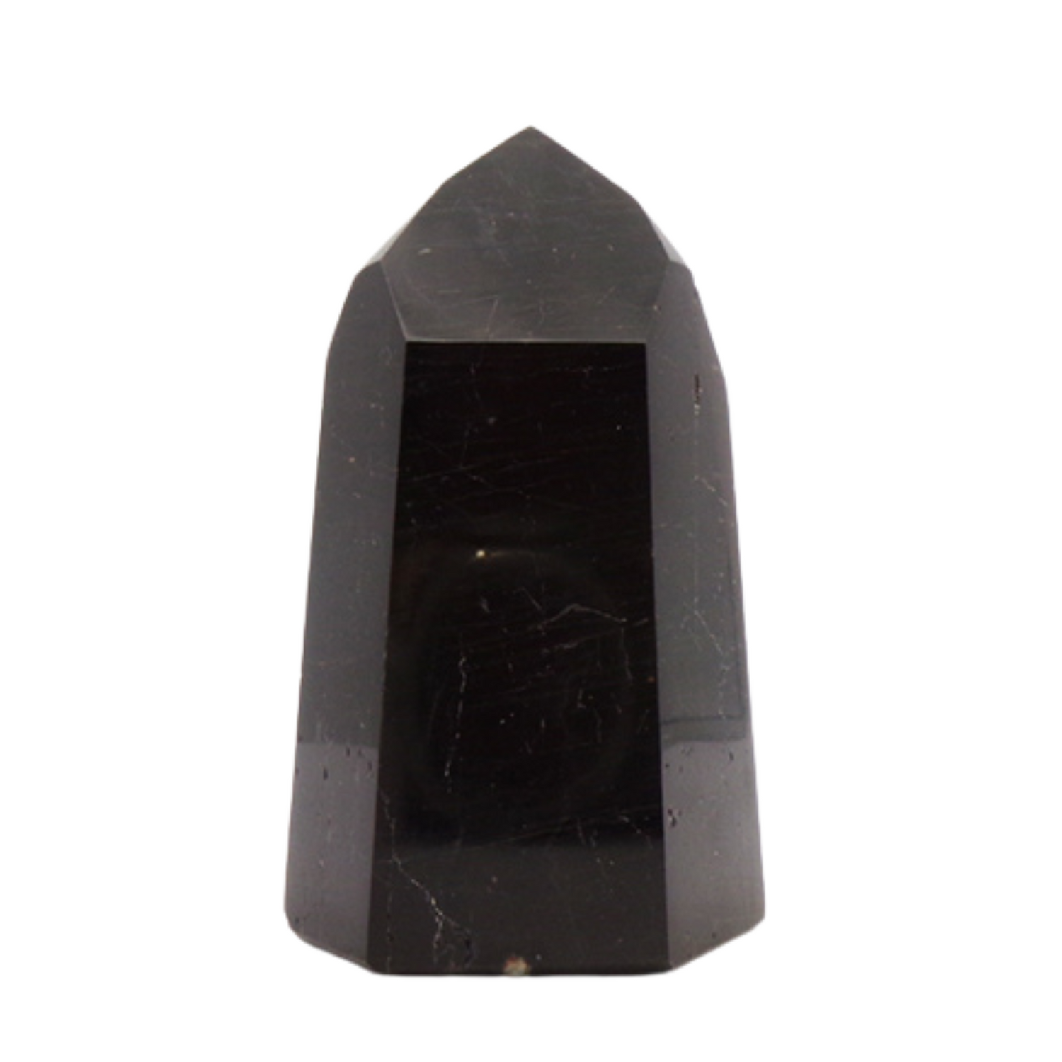 Black Tourmaline Polished Point Tower
